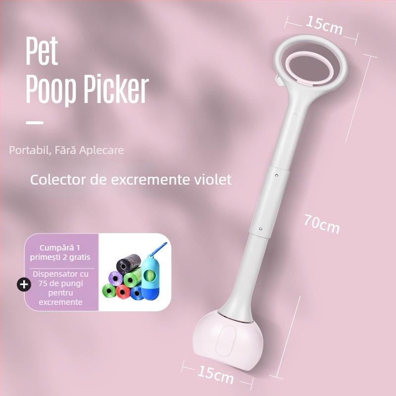Colector de fecale pentru câini – instrument portabil pentru plimbări