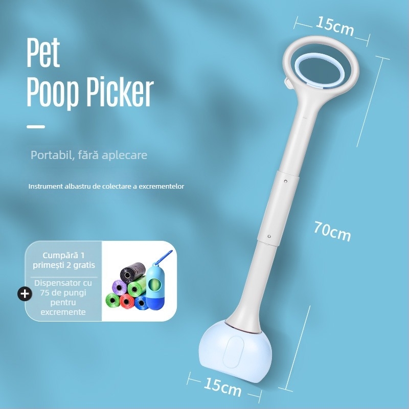 Colector de fecale pentru câini – instrument portabil pentru plimbări