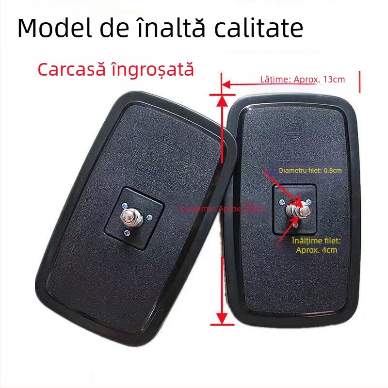Oglindă retrovizoare pentru motocicletă și triciclu electric, cu câmp vizual larg, unghi ultra-larg, oglinzi convexe, oglinzi mari și mici rotunde