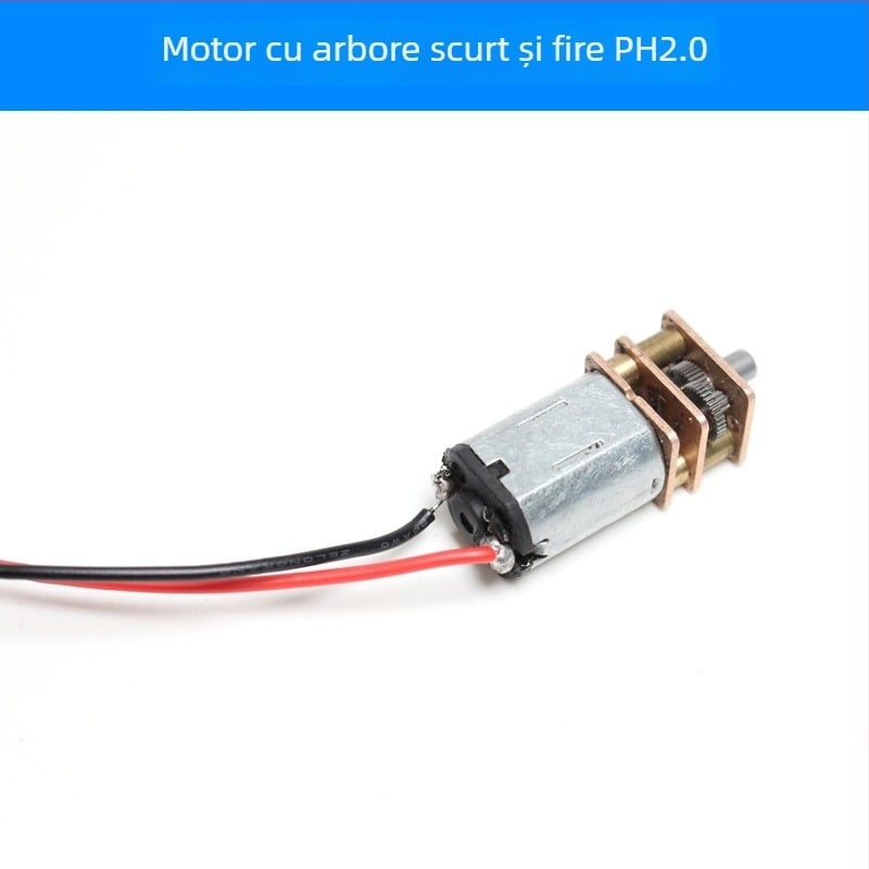 Motor cu reducere GA12-N20 cu encoder, motor DC N20 cu transmisie din metal – motor cu dinți din metal pentru cărucior inteligent