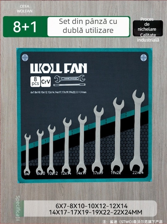 Wolvan set de chei cu capete deschise, 6–32 mm