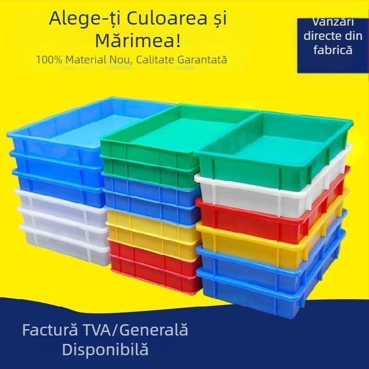 Tavă din plastic și cutie de depozitare, cutie dreptunghiulară din plastic