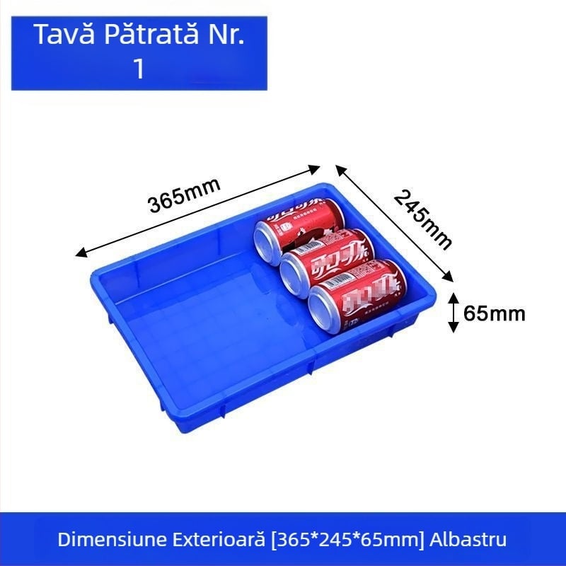 Tavă din plastic și cutie de depozitare, cutie dreptunghiulară din plastic