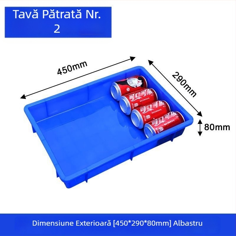 Tavă din plastic și cutie de depozitare, cutie dreptunghiulară din plastic