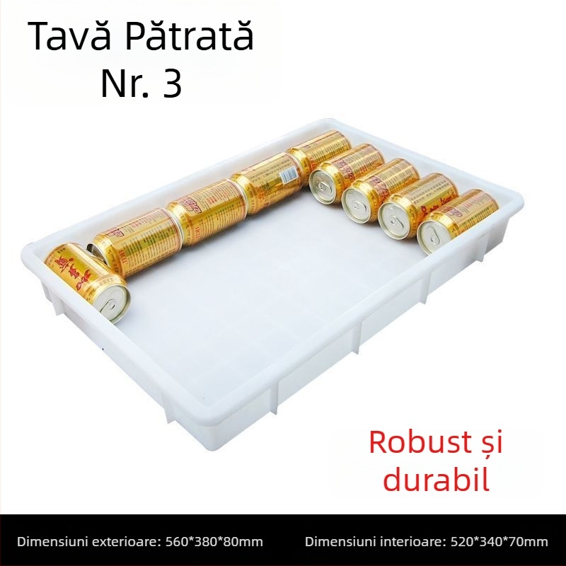 Tavă din plastic și cutie de depozitare, cutie dreptunghiulară din plastic