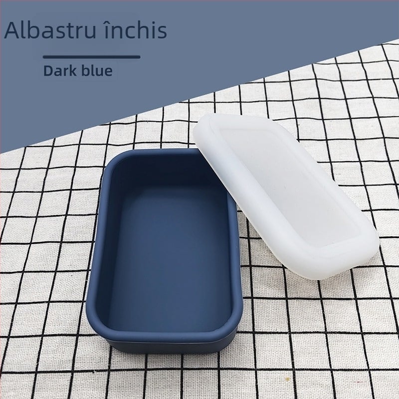 Cutie de prânz din silicon alimentar, personalizabilă în loturi mici, portabilă, compatibilă cu cuptorul cu microunde