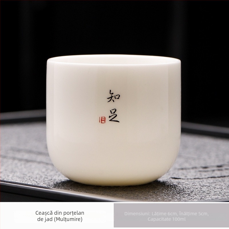 Ceașă de ceai din porțelan Kung Fu, unică, stil chinezesc, ceramică pentru ceai