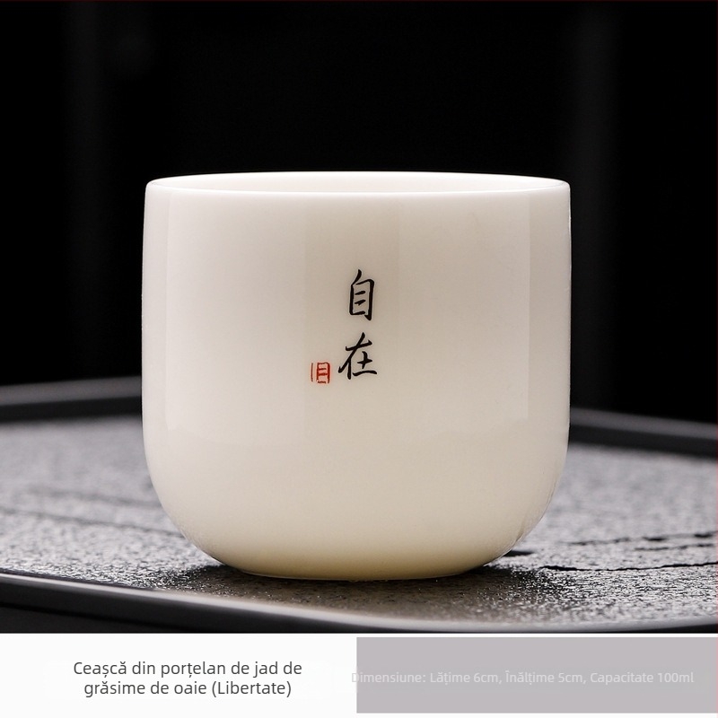 Ceașă de ceai din porțelan Kung Fu, unică, stil chinezesc, ceramică pentru ceai