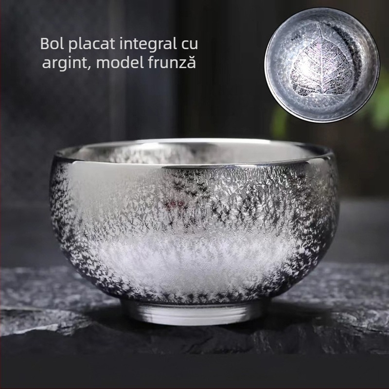 Ceașcă aurită cu motif frunză; Ceașcă de ceai placată cu aur; Ceașcă ceramică de degustare; Ceașcă de cristal cu diamant; Set de ceai cu o singură ceașcă