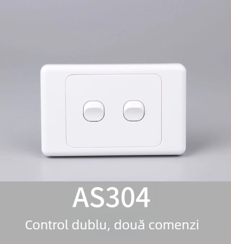 Panou întrerupător-priză, standard australian, tip 118, certificat SAA, priză exterioară pentru caravană
