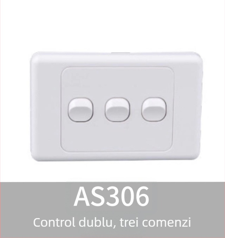 Panou întrerupător-priză, standard australian, tip 118, certificat SAA, priză exterioară pentru caravană