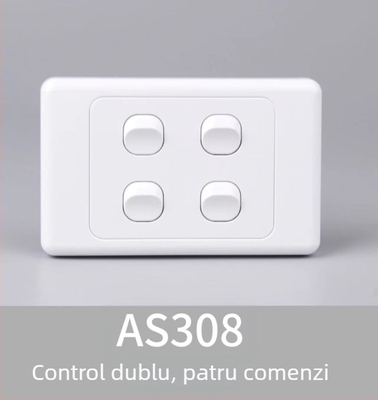 Panou întrerupător-priză, standard australian, tip 118, certificat SAA, priză exterioară pentru caravană
