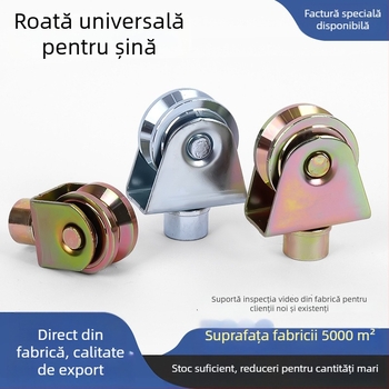 Roți universale pentru șinele de tracțiune ale ușilor glisante, role ghidare cablu din oțel, roți din unghi de fier, role pentru uși glisante