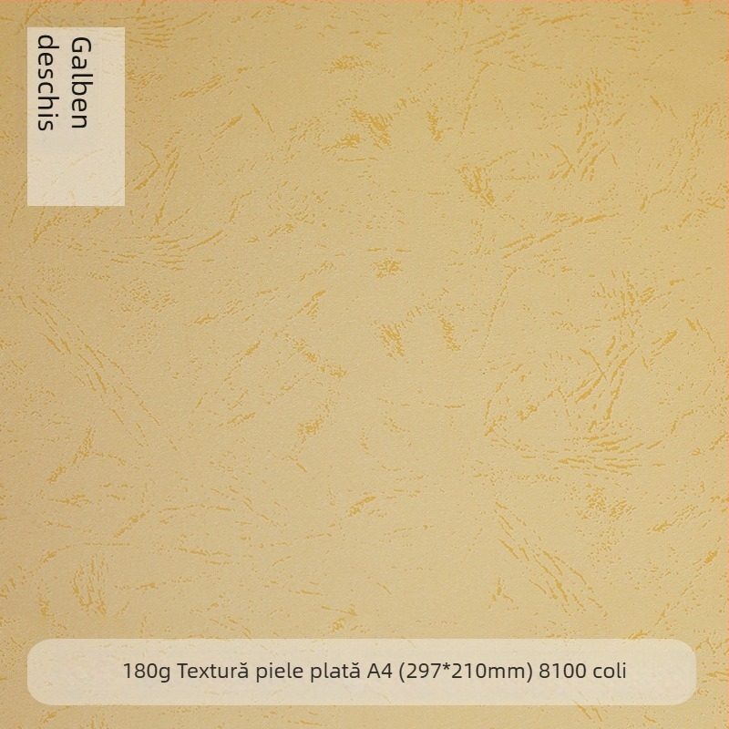 Hârtie de legare A4, 180 g, textură piele plată, pentru coperți de documente, 210 x 297 mm