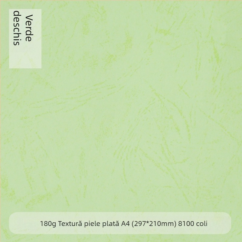 Hârtie de legare A4, 180 g, textură piele plată, pentru coperți de documente, 210 x 297 mm