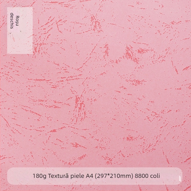 Hârtie de legare A4, 180 g, textură piele plată, pentru coperți de documente, 210 x 297 mm