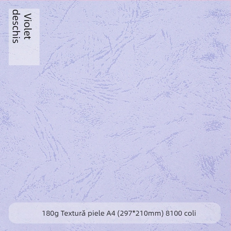 Hârtie de legare A4, 180 g, textură piele plată, pentru coperți de documente, 210 x 297 mm