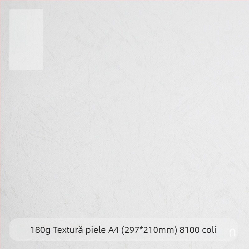 Hârtie de legare A4, 180 g, textură piele plată, pentru coperți de documente, 210 x 297 mm