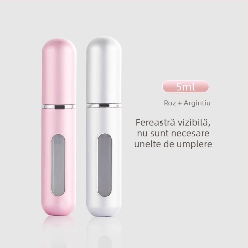 Flacon de parfum cu umplere la bază, spray portabil, 5 ml