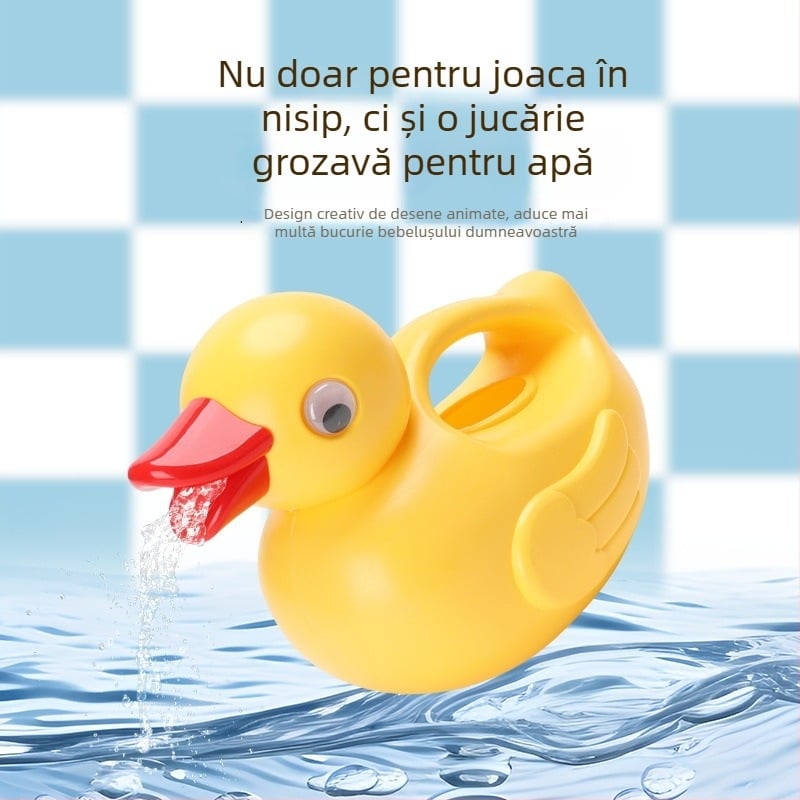 Set de jucării pentru plajă pentru copii: lopățele pentru nisip, cărucior cu clepsidră și unelte de plajă pentru vară