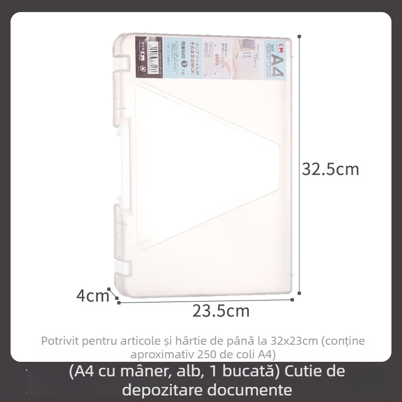 Casetă pentru fișiere A4, organizator de birou pentru chitanțe A5, dosar pentru documente și certificate, cutie de depozitare