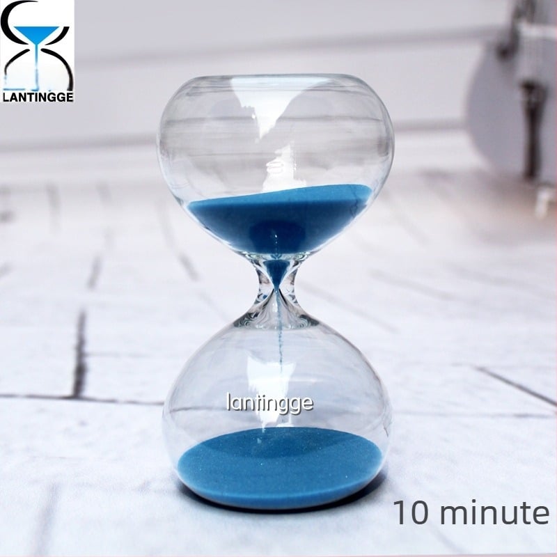 Ceas de nisip creat de 10 minute, decor din sticlă pentru casă, cadou