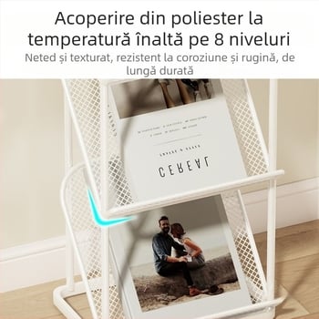 Raft de expunere cu 6 niveluri pentru reviste și broșuri, depozitare cărți și ziare, pentru birou