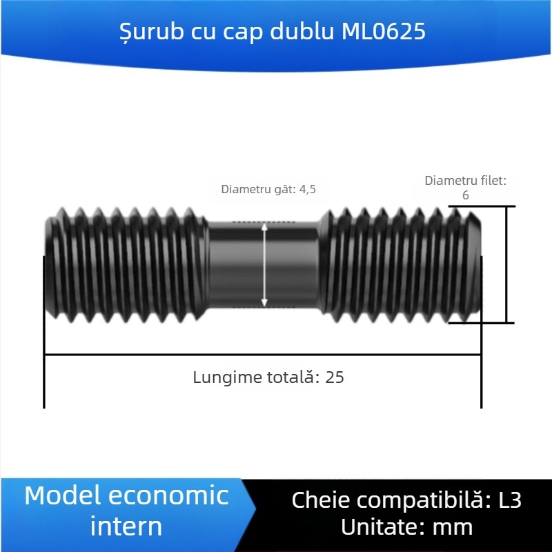 Șuruburi de înaltă rezistență clasa 12.9, șuruburi cu capete duble, șuruburi, știfturi, placă de presiune pentru matriță, M12–M36