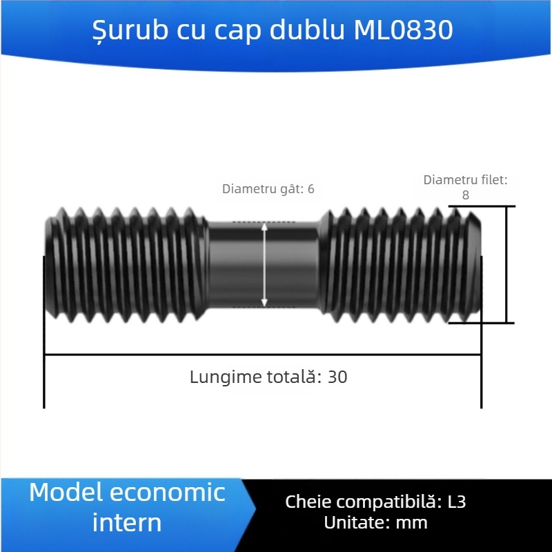 Șuruburi de înaltă rezistență clasa 12.9, șuruburi cu capete duble, șuruburi, știfturi, placă de presiune pentru matriță, M12–M36