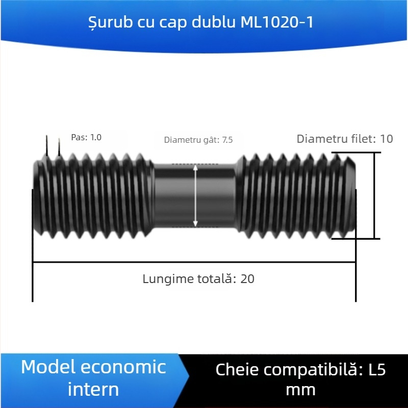 Șuruburi de înaltă rezistență clasa 12.9, șuruburi cu capete duble, șuruburi, știfturi, placă de presiune pentru matriță, M12–M36