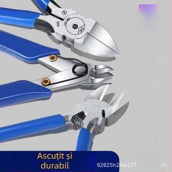 Modelul 170 — Clește diagonale mini de 5 inch pentru DIY Electronice, oțel crom-vanadiu, pentru tăierea materialelor moi (cablu, plastic, plasă metalică)