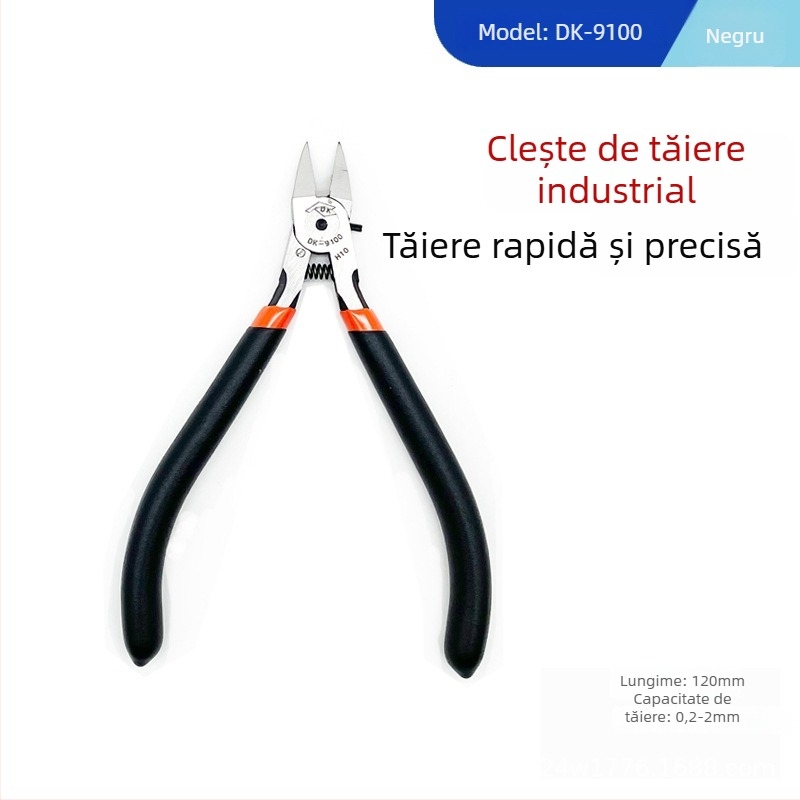 Modelul 170 — Clește diagonale mini de 5 inch pentru DIY Electronice, oțel crom-vanadiu, pentru tăierea materialelor moi (cablu, plastic, plasă metalică)