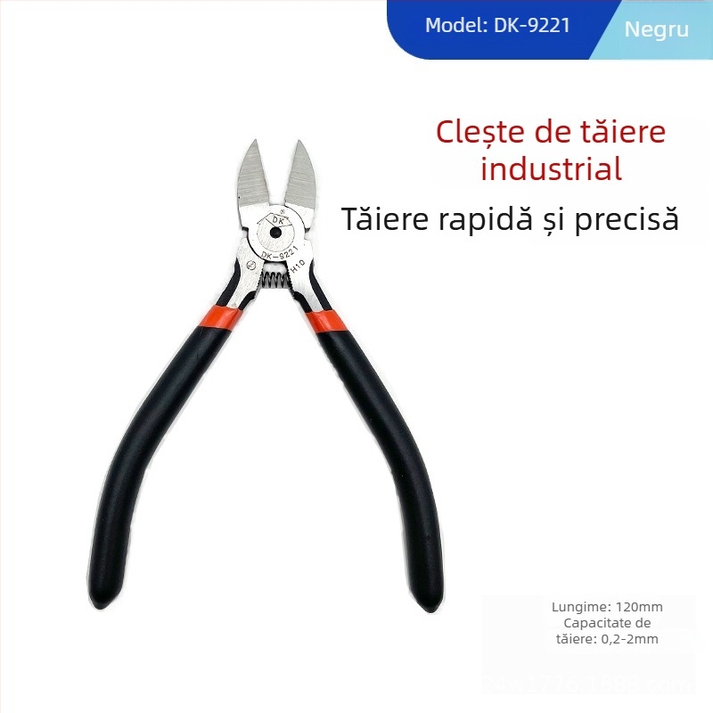 Modelul 170 — Clește diagonale mini de 5 inch pentru DIY Electronice, oțel crom-vanadiu, pentru tăierea materialelor moi (cablu, plastic, plasă metalică)