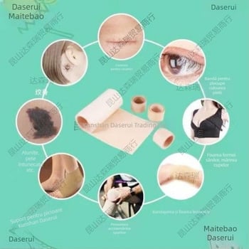 Plăci de culoare pielii pentru acoperirea tatuajelor, cicatricilor și semnelor de naștere
