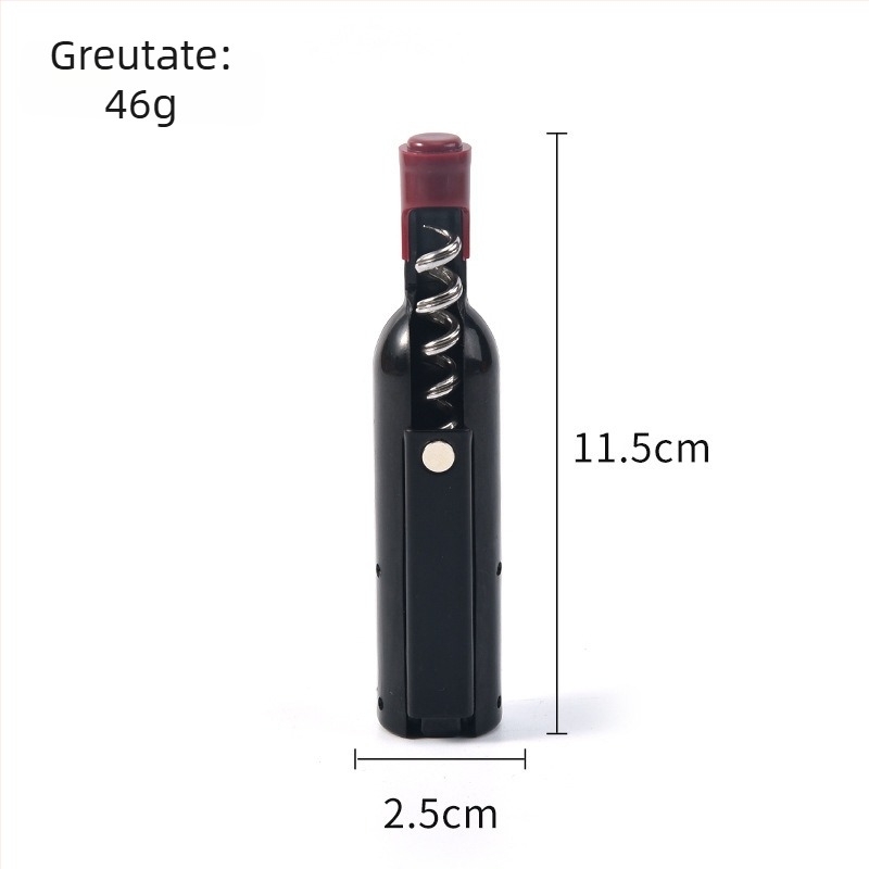 Deschizător de sticle de vin roșu cu cuțit în formă de cal marin, magnet pentru frigider, deschizător pliabil, deschizător multifuncțional pentru capace