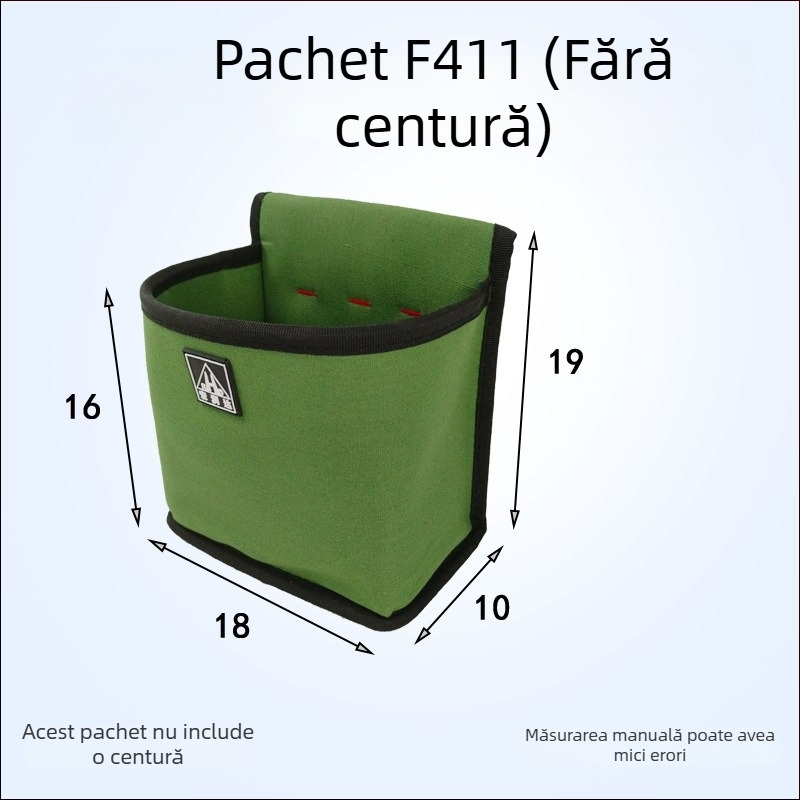 Geantă de talie din pânză pentru unelte pentru lucrări la înălțime – trusă de reparații portabilă și buzunar pentru piese