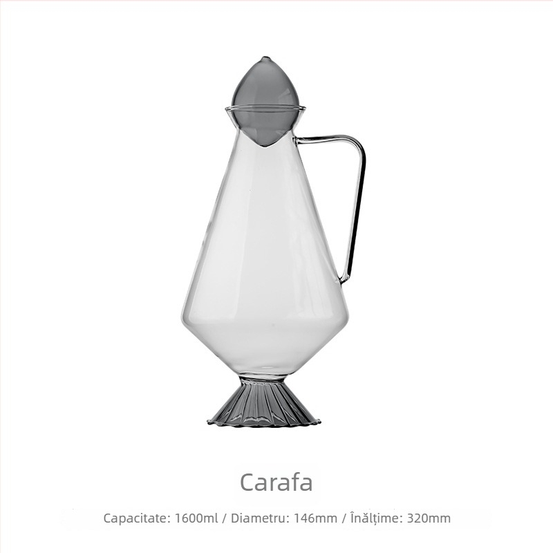 Set elegant de pahare pentru vin Burgundy cu decantator, pahare pentru vin roșu, pentru uz casnic, cadou de nuntă într-o cutie cadou
