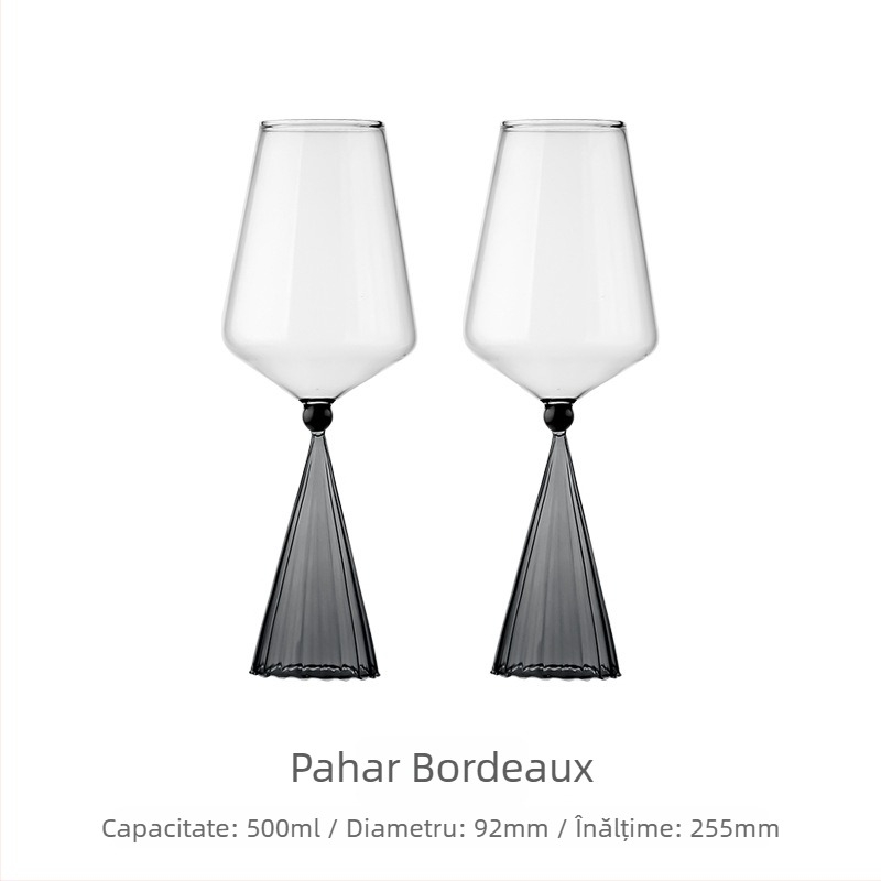 Set elegant de pahare pentru vin Burgundy cu decantator, pahare pentru vin roșu, pentru uz casnic, cadou de nuntă într-o cutie cadou