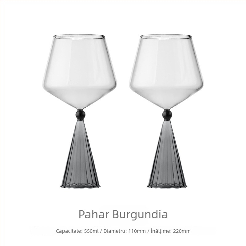 Set elegant de pahare pentru vin Burgundy cu decantator, pahare pentru vin roșu, pentru uz casnic, cadou de nuntă într-o cutie cadou