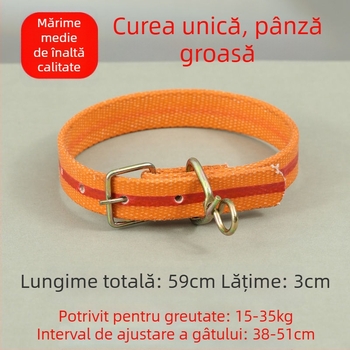 Curea telescopică pentru câini, reglabilă, din poliester, pentru câini de talie mare, medie și mică