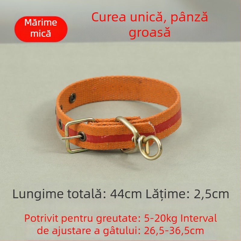 Curea telescopică pentru câini, reglabilă, din poliester, pentru câini de talie mare, medie și mică