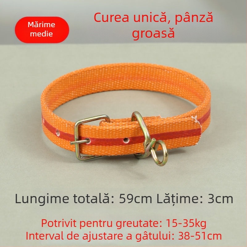 Curea telescopică pentru câini, reglabilă, din poliester, pentru câini de talie mare, medie și mică