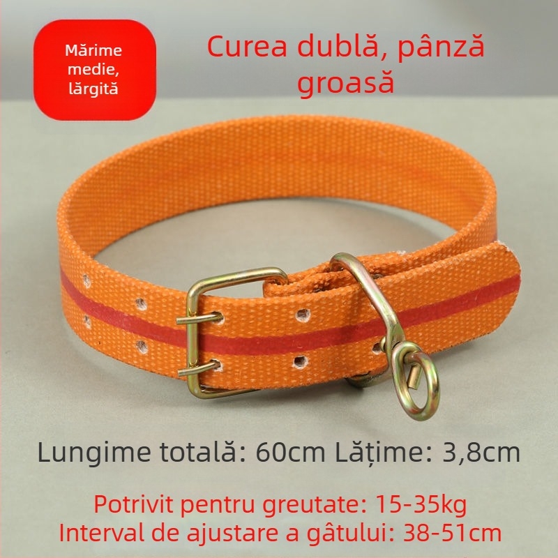 Curea telescopică pentru câini, reglabilă, din poliester, pentru câini de talie mare, medie și mică