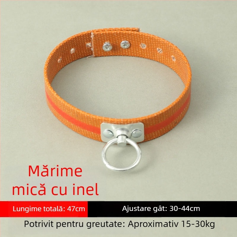 Curea telescopică pentru câini, reglabilă, din poliester, pentru câini de talie mare, medie și mică