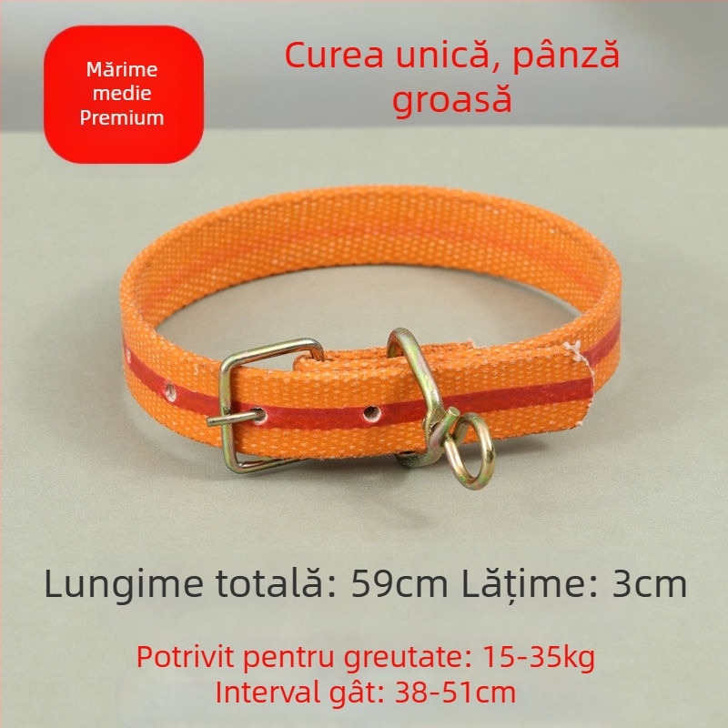 Curea telescopică pentru câini, reglabilă, din poliester, pentru câini de talie mare, medie și mică