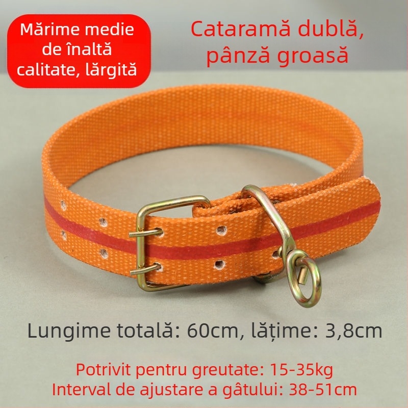 Curea telescopică pentru câini, reglabilă, din poliester, pentru câini de talie mare, medie și mică