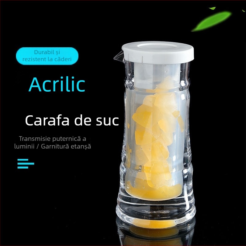 Decantor din acril cu design cu două săbii, capacitate 401–500 ml, transparent, rezistent la cădere, pentru baruri și restaurante