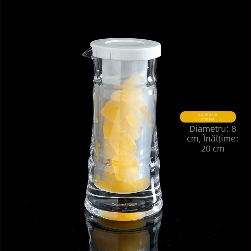 Decantor din acril cu design cu două săbii, capacitate 401–500 ml, transparent, rezistent la cădere, pentru baruri și restaurante