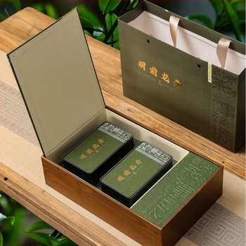 Set de cadouri ceai verde cu Mingqian Longjing, Maojian și Biluo Chun – cutie cadou goală