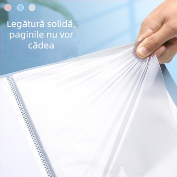 Mapă din plastic A4 cu design animat, pentru teste și certificate, buzunare transparente pentru inserții, organizator de documente pentru elevi, multifuncțional